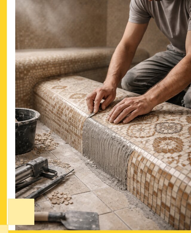 Плитка для хамама под ключ в Топках от 3547 р. | ЭриданТпк