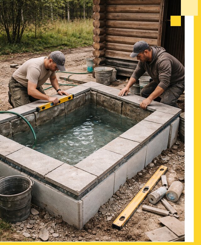 Изготовление и установка холодных купелей под ключ в Топках