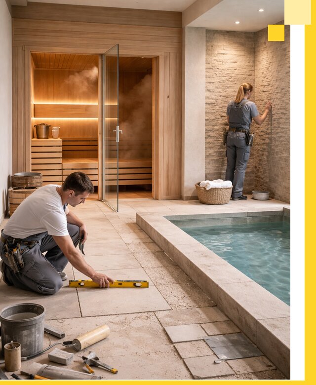 Комплексный дизайн и отделка интерьеров SPA под ключ в Топках